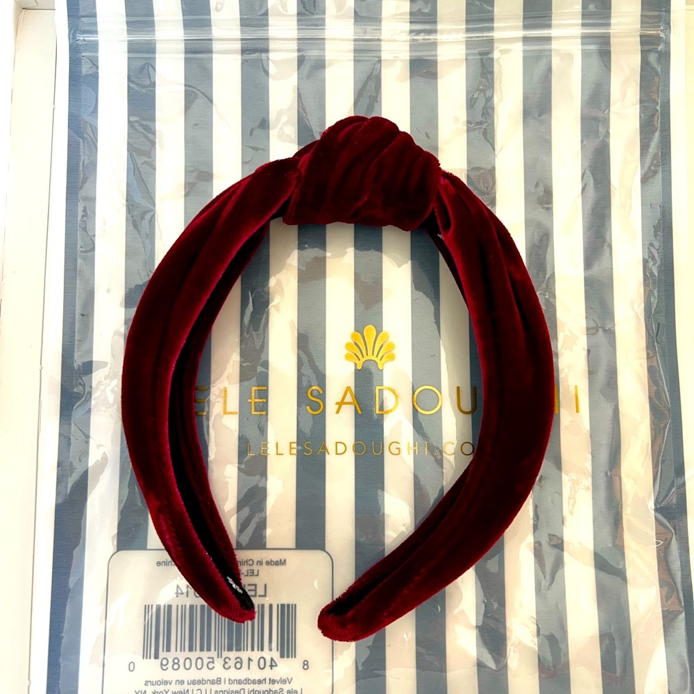 Lele Sadoughi knotted headband, NEW